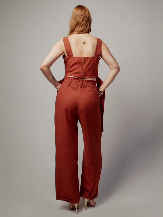 Calça Erica Marrom Telha