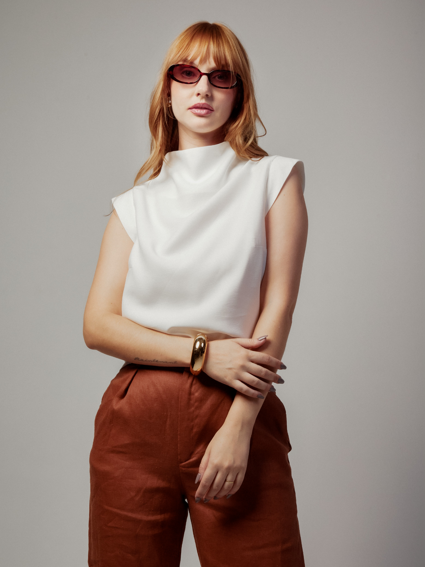 Calça Erica Marrom Telha