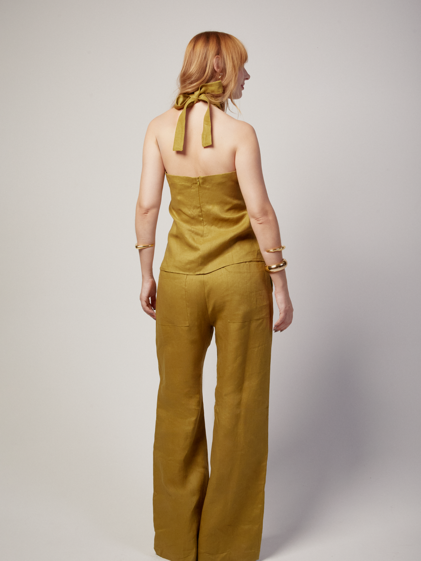 Top Amanda Linho Verde