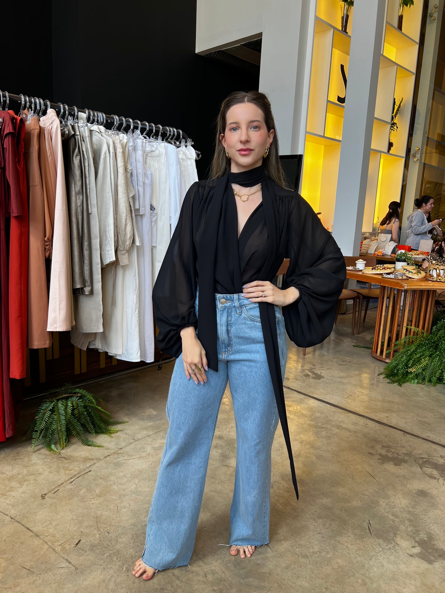 Blusa Body Isabela Preto