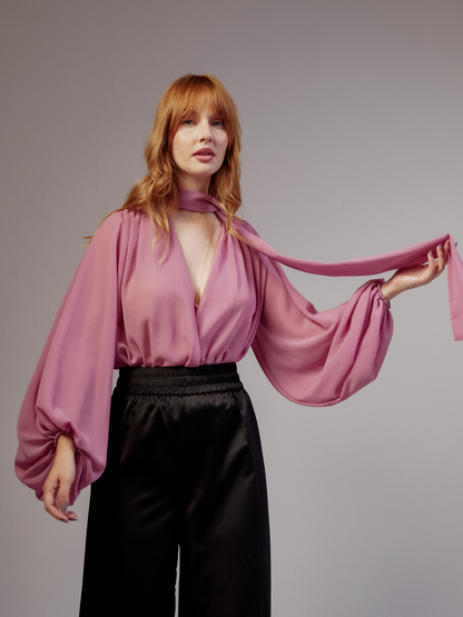 Blusa Body Isabela Rosa Seco