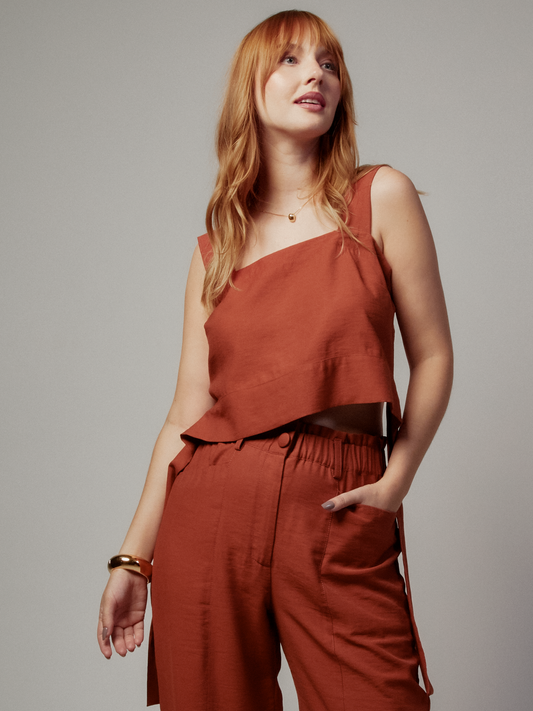 Top Erica Marrom Telha