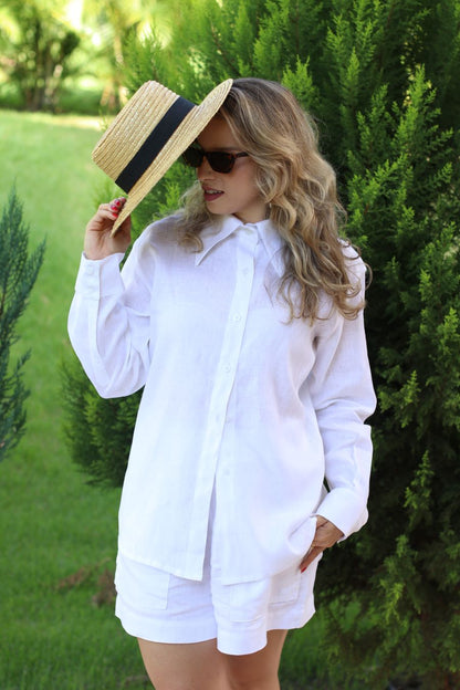 Camisa de Linho Oversized