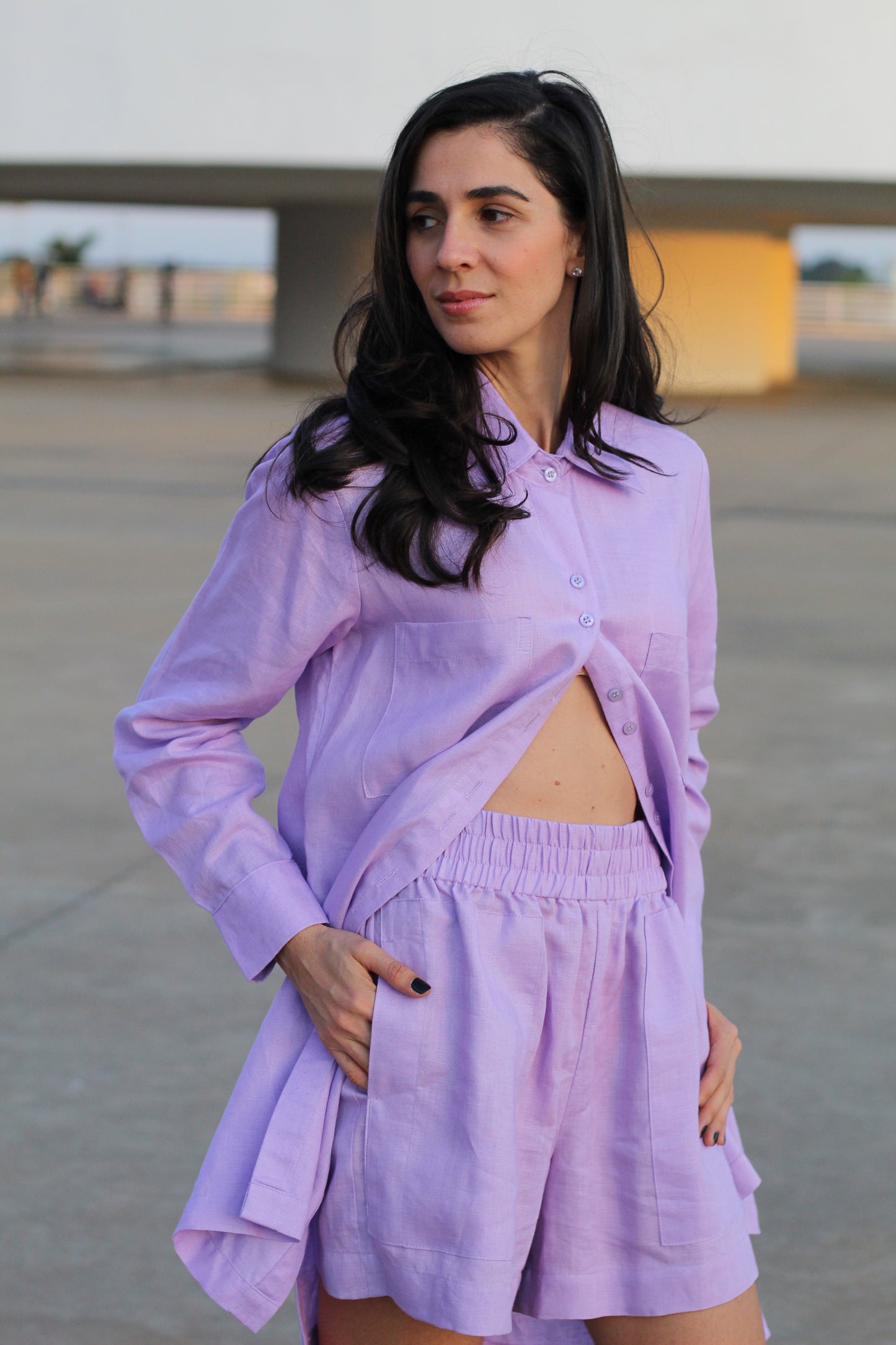 Short Taissa Linho Puro